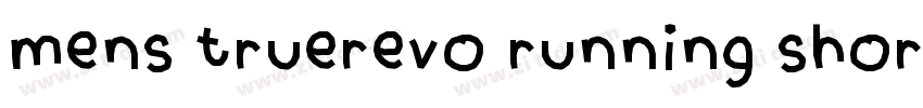 mens truerevo running shorts字体转换